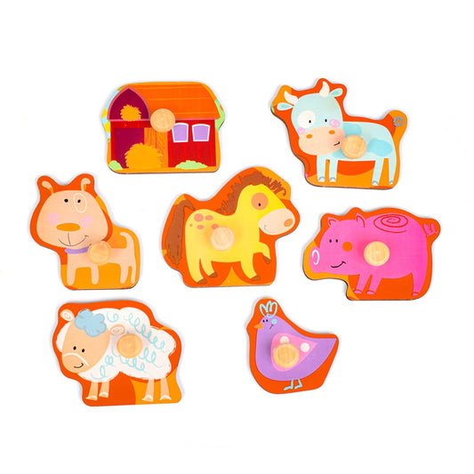 ファーム ペグパズル カラフル