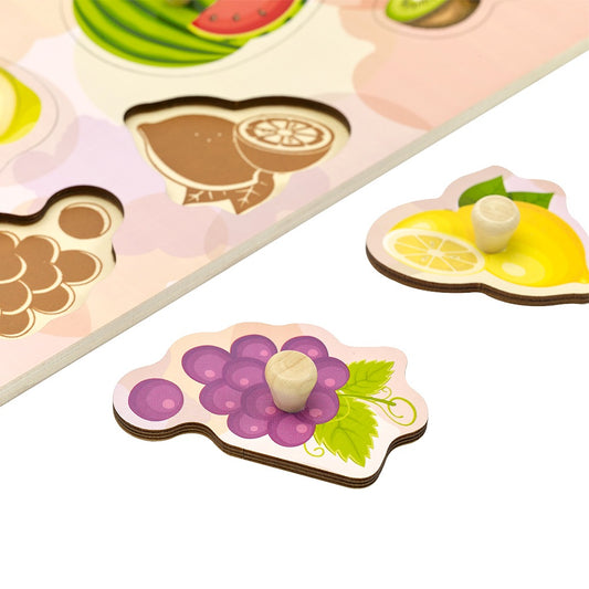 フルーツペグパズル カラフル