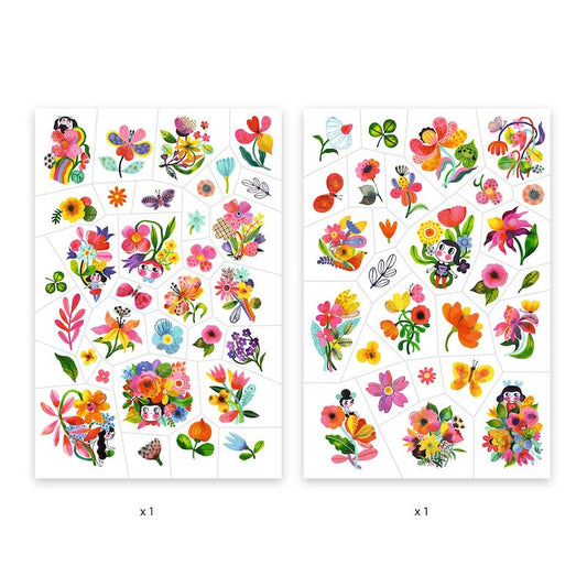 ボディーアート タトゥー アクア フロル