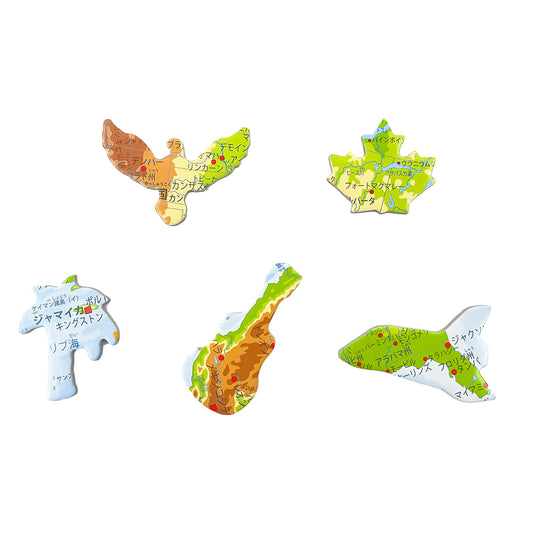 北アメリカマップ 日本語版 66PCS