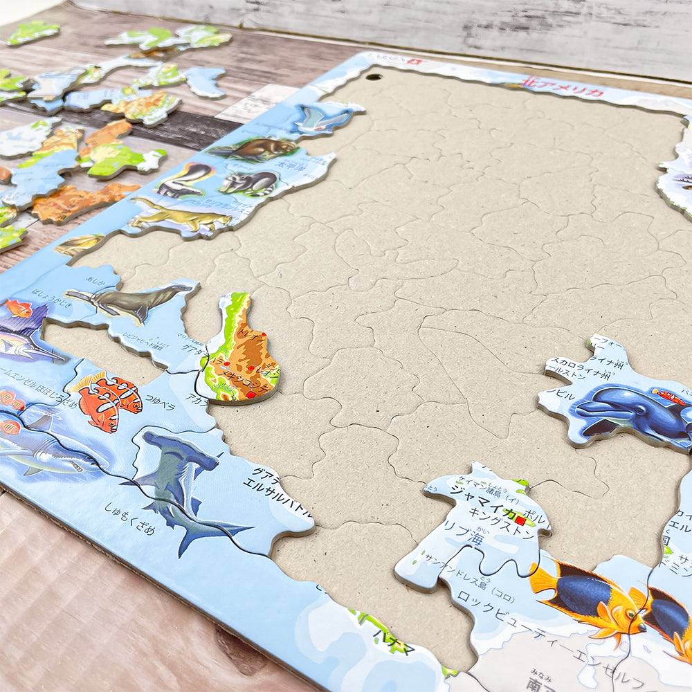 北アメリカマップ(日本語版) 66PCS