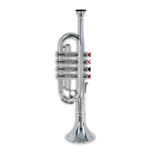 「シルバートランペット 4keys 37cm
」です。本物のトランペットそっくりのおもちゃです。