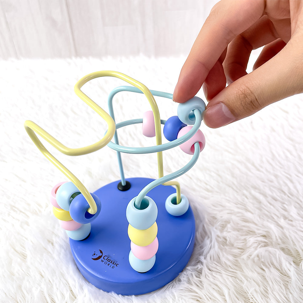 ミニ ビーズコースター ブルー