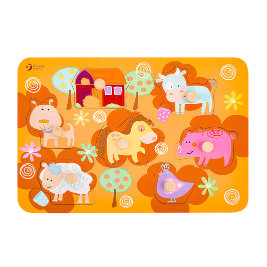 ファーム ペグパズル カラフル