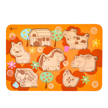 ファーム ペグパズル カラフル