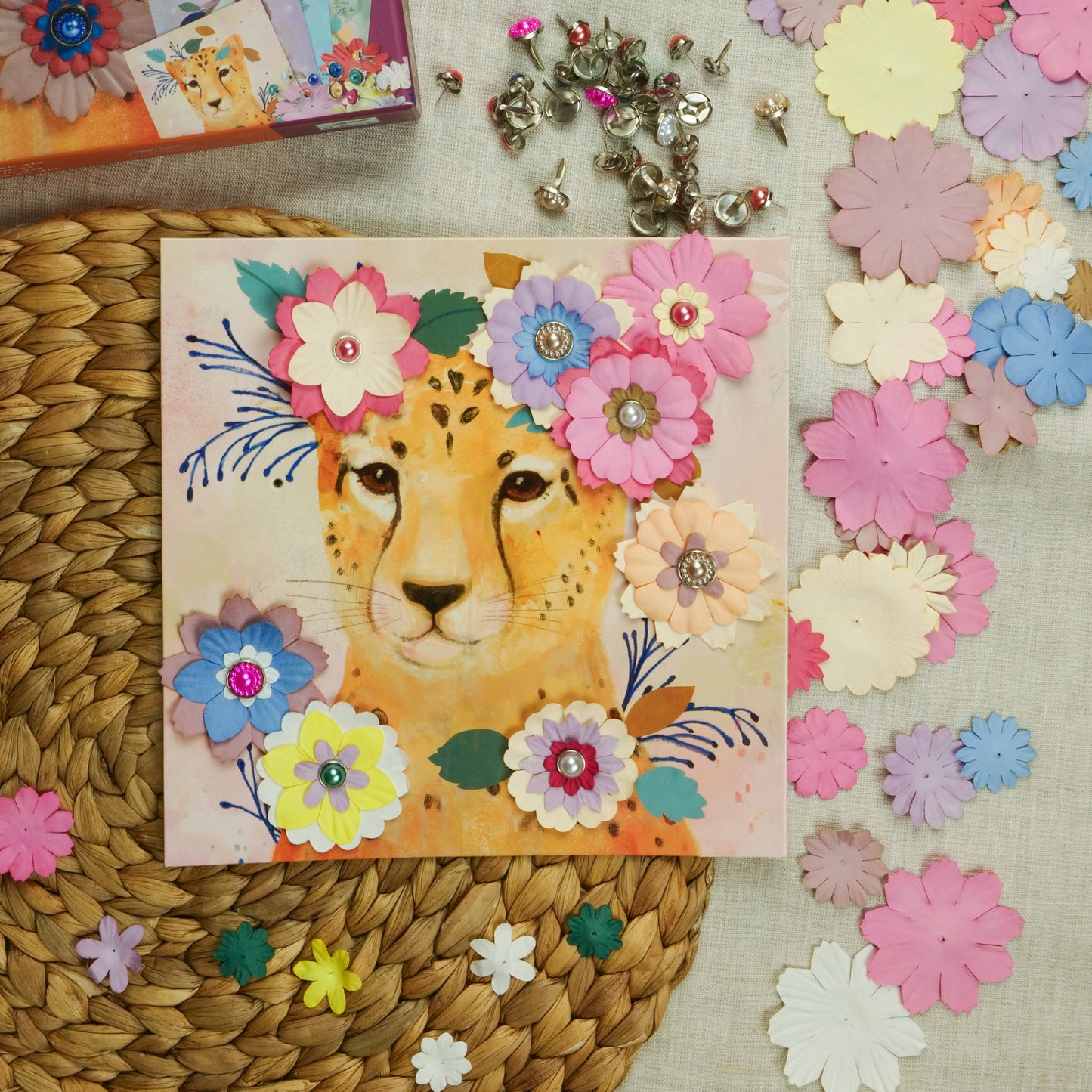 3Dピクチャー フローラル リース